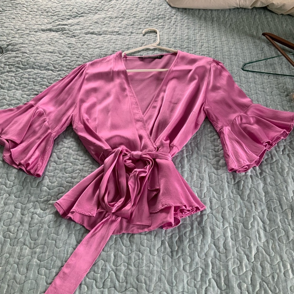 Beautiful silky blouse by Zara